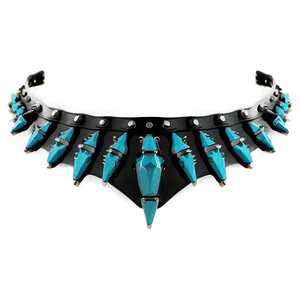 Black Spiked Choker Png Mgp PNG image