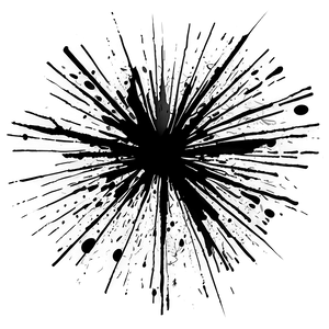 Black Splatter Artistic Expression PNG Rfu79 PNG