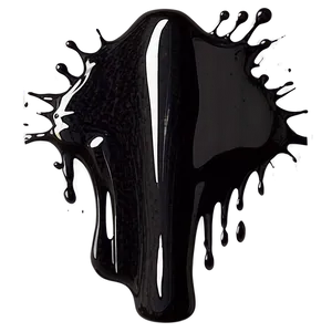 Black Splatter Paint Drip PNG Rsn8 PNG