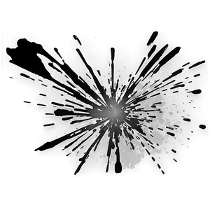 Black Splatter Splash Effect PNG Shx15 PNG