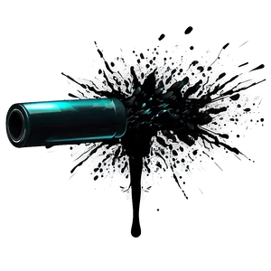 Black Splatter Spray Paint PNG 06262024 PNG