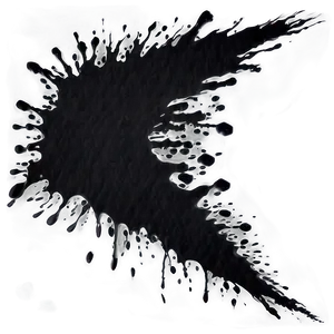 Black Splatter Spray Paint PNG Bgd98 PNG