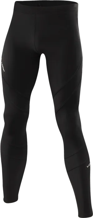 Black Sports Leggings Product Display PNG image