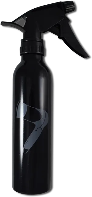 Black Spray Bottlewith Trigger Nozzle PNG image