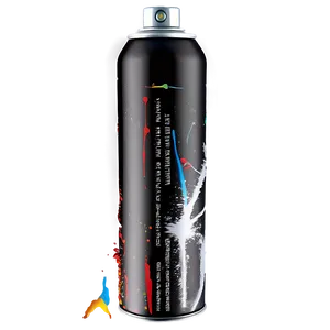 Black Spray Paint PNG 05252024