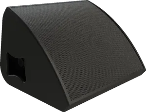 Black Stage Monitor Speaker PNG image