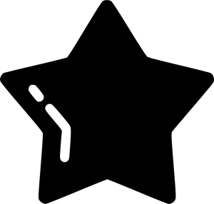 Black Star Icon Silhouette