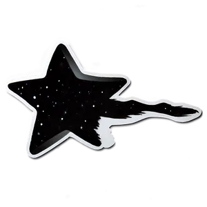 Black Star Sticker Png Xyd PNG image