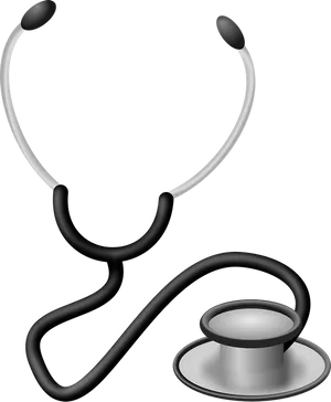 Black Stethoscope Graphic
