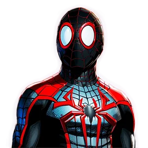Black Suit Miles Morales PNG 7 PNG