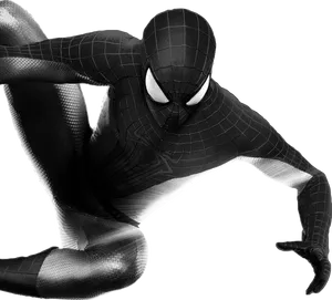 Black Suit Spiderman Pose