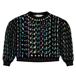 Black Sweater Pattern PNG Xgt