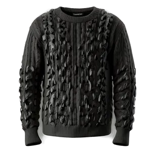 Black Sweater Texture PNG Yqi