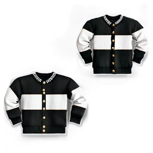 Black Sweater With Buttons Png 06132024 PNG image