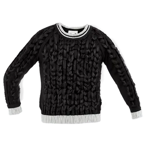 Black Sweater With Elbow Patches PNG 06132024 PNG