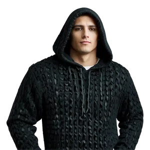 Black Sweater With Hood PNG Npc