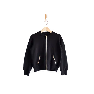 Black Sweater With Zipper PNG Awd PNG