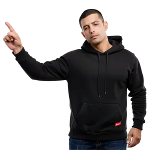 Black Sweatshirt A PNG image