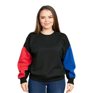 Black Sweatshirt With Cut-out Shoulders PNG 20 PNG