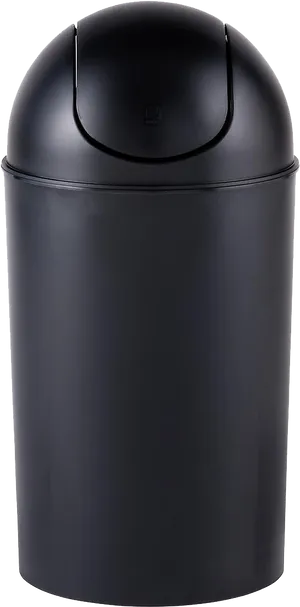 Black Swing Top Trash Can