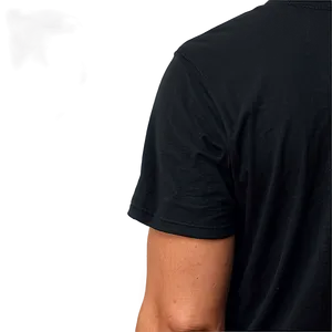 Black T Shirt Back View Png 05252024 PNG image