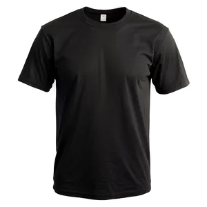 Black T Shirt Casual Wear Png 12 PNG image