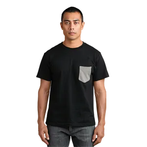 Black T Shirt With Pocket Png Gkb PNG image