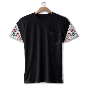 Black T Shirt With Pocket Png Lvo19 PNG image