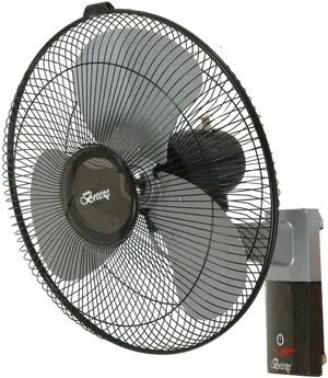 Black Table Fan Breeze Brand PNG image