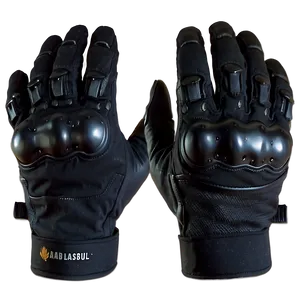 Black Tactical Assault Gloves Png 06282024 PNG image