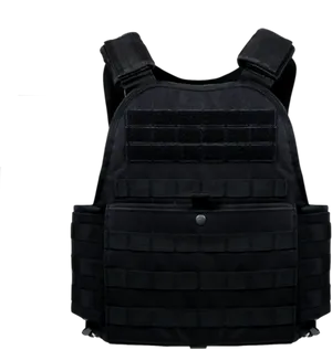 Black Tactical Bulletproof Vest