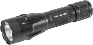 Black Tactical L E D Flashlight PNG image