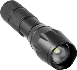 Black Tactical L E D Flashlight