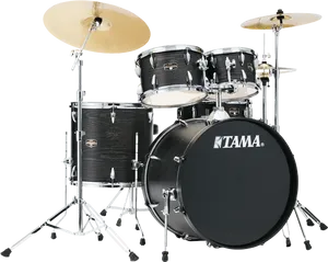 Black Tama Drum Set PNG image