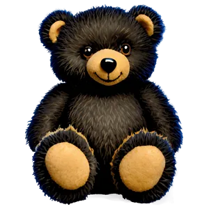 Black Teddy Bear Png Roo PNG image