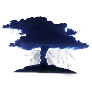 Black Thunderstorm Lightning Png 06242024 PNG image