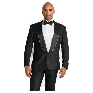 Black Tie Dinner Outfit Png 06212024 PNG image