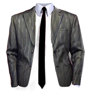 Black Tie Suit And Tie PNG Leq29