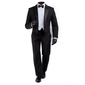 Black Tie Suit And Tie PNG Mte