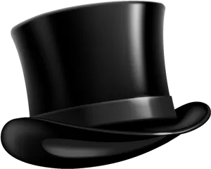 Black Top Hat Graphic