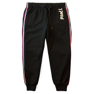 Black Track Pants PNG 06212024