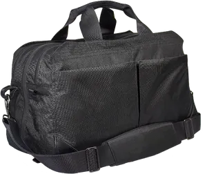 Black Travel Duffel Bag PNG image