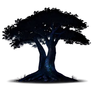 Black Tree In Night PNG 06212024