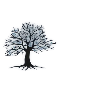 Black Tree Tattoo Design PNG Ydy