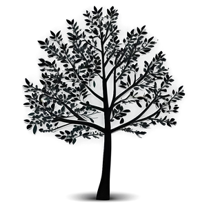 Black Tree Vector Png Tlf48 PNG image