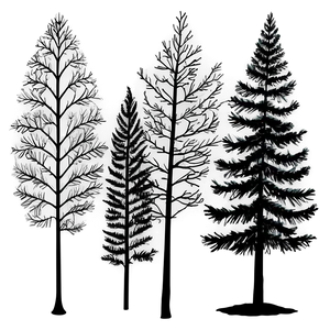 Black Trees Aesthetic PNG Xlj74 PNG