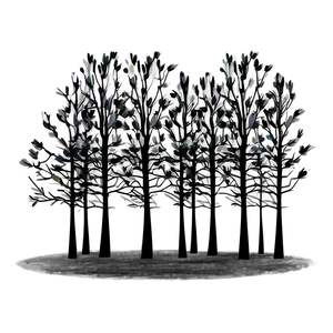 Black Trees Digital Art PNG Nlo95 PNG