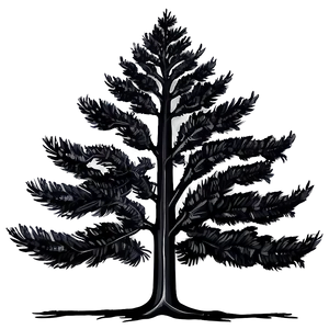 Black Trees Drawing Png 06292024 PNG image