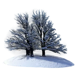 Black Trees In Snow Png Wfn82 PNG image