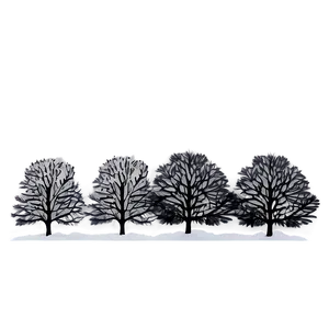 Black Trees On Hill PNG 38 PNG